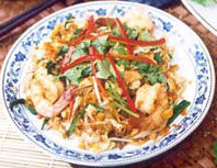 Stir-Fried Rice Noodle with Shrimp [Pad Thai Koong]